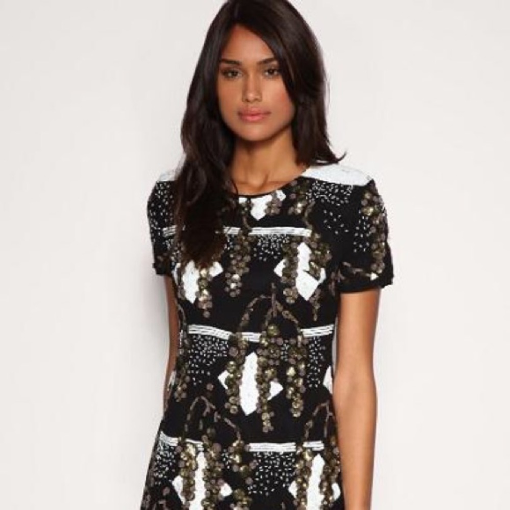 French Connection Sequin Wisteria Lane Mini Dress